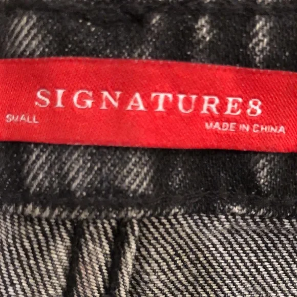 Signature8 black denim jeans - Picture 2 of 7